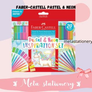 Connector Pen Neon Pastel 20 Warna Inspiration Set Faber Castell