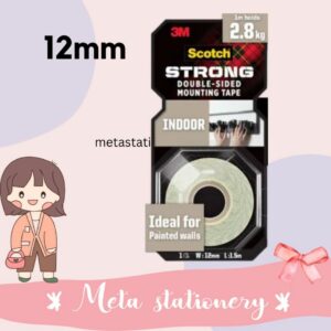 Double Tape / Double Side / Indoor Mounting Tape 12 X 1.5mm 3M 110-S12