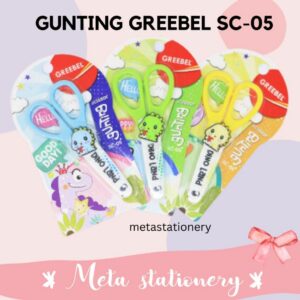 Scissors / Gunting Anak Motif Dino Land Greebel SC-05