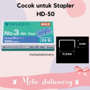 Isi Staples Max Besar No. 3-1M