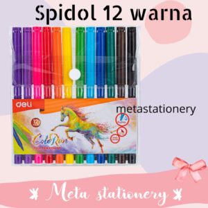 Spidol Warna / Felt Pen 12 Warna Deli C100 03
