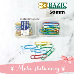 Penjepit Kertas / Paper Clip Colors 205 Bazic (50mm)