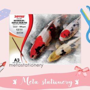 Watercolor Pad / Buku Cat Air Akrilik Joyko Pad-2001 A3 300 gsm (12Sheets)