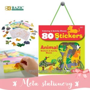 Stiker Anak - Animal Series Assorted Sticker 80 pcs BAZIC