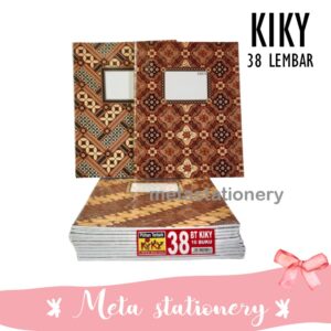 Buku Tulis Kiky 38 Lembar 1 Pack - Motif Random ( 10pc )
