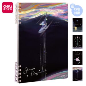 Buku Catatan / Notebook Spiral Cover Aesthetic A5 Deli 24504