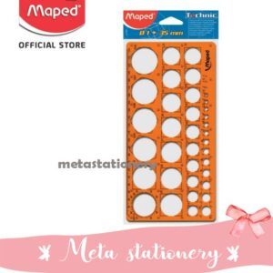 Template Circle Ruler / Penggaris Lingkaran Maped