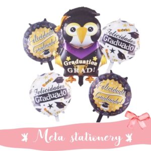 Balon Foil Set Owl Graduation