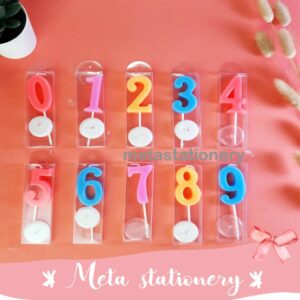 Lilin Ulang Tahun Angka 0-9 Warna