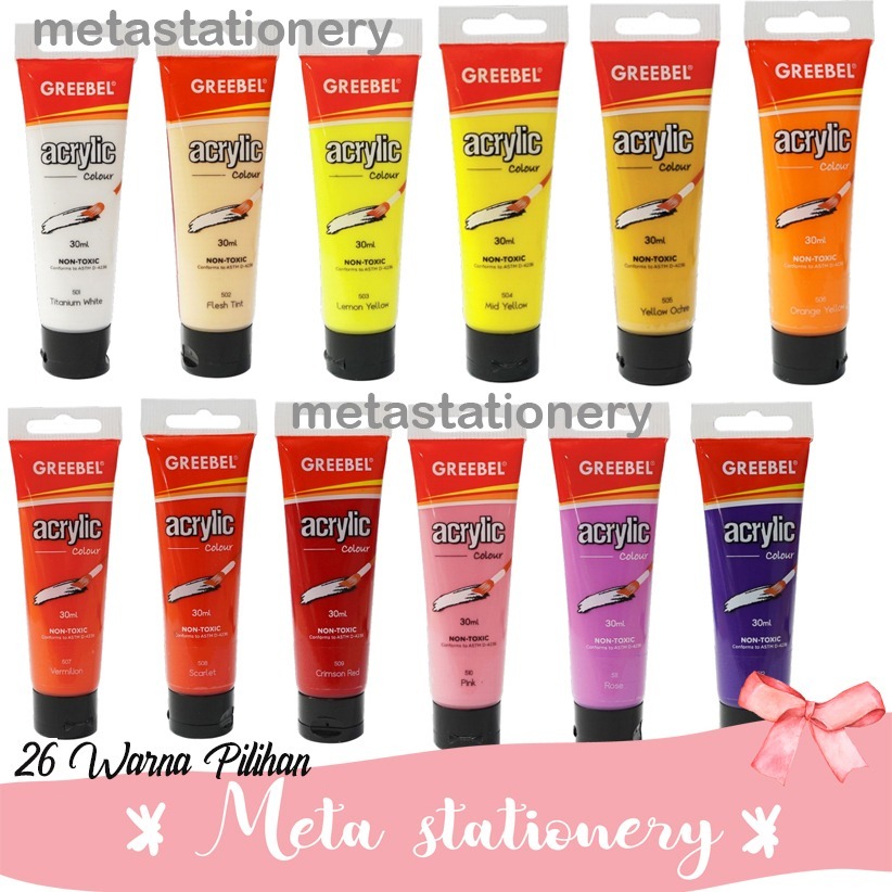 Acrylic Color / Cat Lukis / Cat Acrylic Greebel 30ml (26 Pilihan Warna) - Image 5