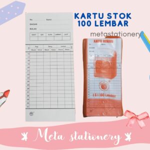Kartu Absen Isi 100 Lembar