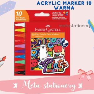 Faber-Castell Easy Acrylic Markers 10 colours