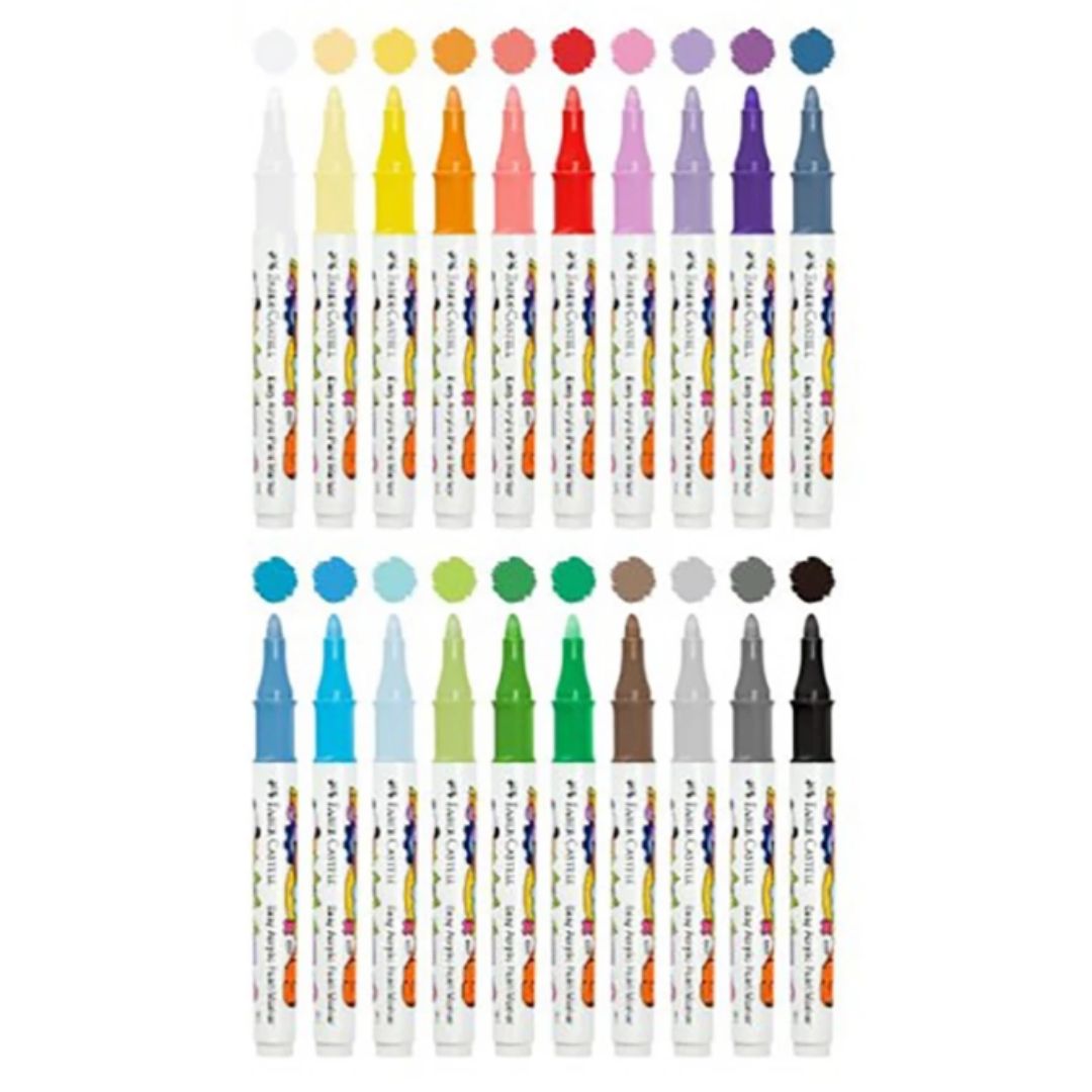 Faber-Castell Easy Acrylic Markers 20 colours - Gambar 2